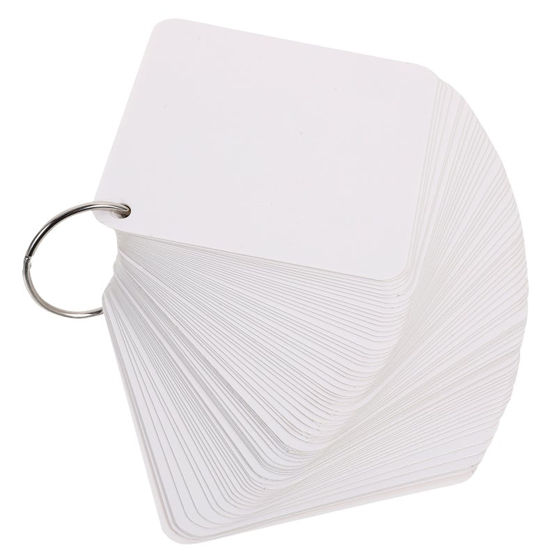 Index Cards Blank, Multipurpose with Pre-Punched Holes and Rings for Organizing Notes - Image 1