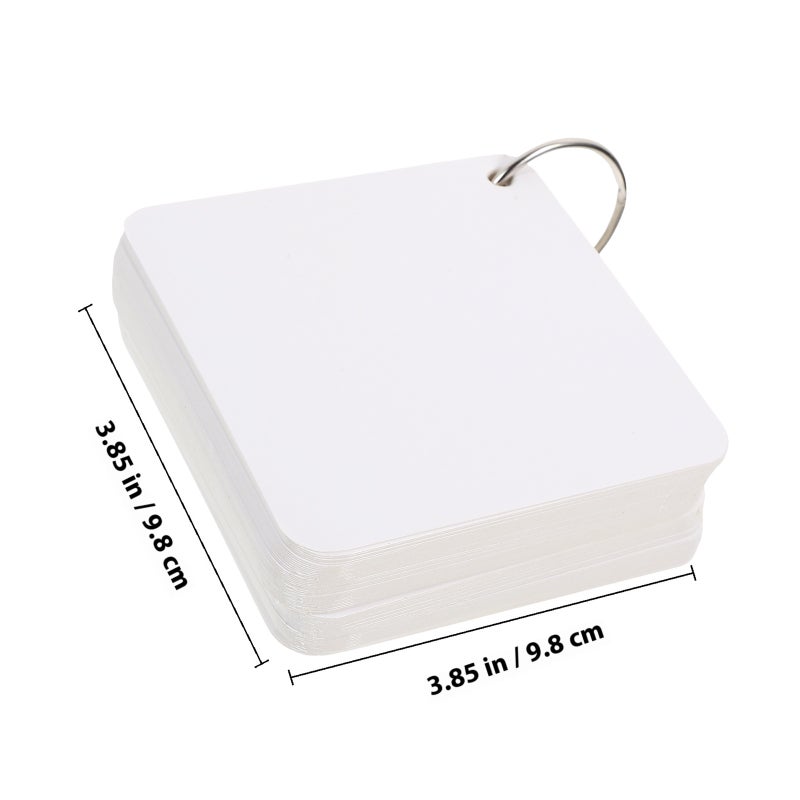 Index Cards Blank, Multipurpose with Pre-Punched Holes and Rings for Organizing Notes - Image 2