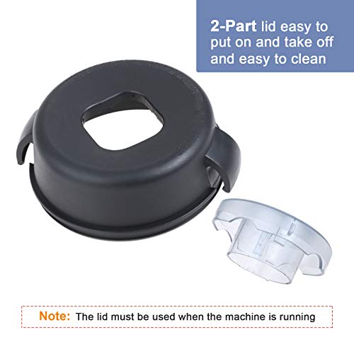 Lemfema 2-Part Lid and Plug Compatible with Vitamix 5200 & 5000, Blender Replacement Lid Replacement for Vitamix 64-Ounce High Profile Container Blender - Image 2