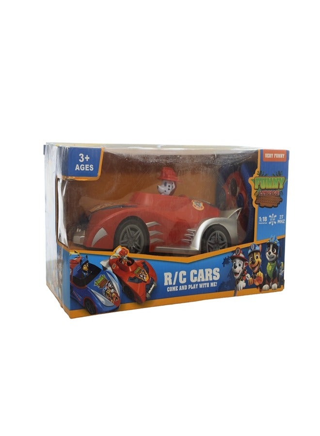 Paw Patrol Funny Car 1/18 with Remote Control - 807 - Image 1