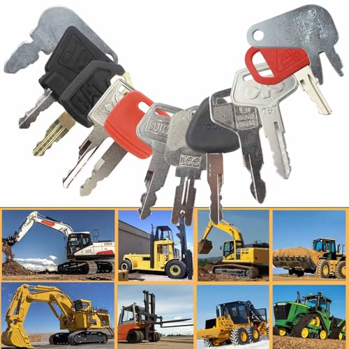 MANUTEX 12 Heavy Equipment Key Set Replacement for Caterp-illar JD Bob-cat Hy-Ster Komat-su Forklifts Excavators Ca-se Do-zers - Image 5
