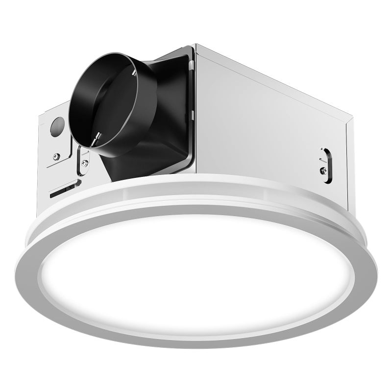 Fitop Bathroom Exhaust Fan with Light130 CFM 47W Ceiling Mount Shower Ventilation Exhaust Fan 15Sones Bathroom Vent Fan with Light Fan 1100LM LED Light 3000K4000K5000K