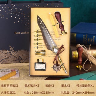 European style British style classic mechanical feather pen set dip pen new product dip pen calligraphy calligraphyPointed Jewel Quill Pen Set of 10-Gray (No Bag) Pointed Jewel Quill Pen Set of 10-Gray (No Bag) - pzsku/Z2AD750148EC27AEE0F3FZ/45/1746222594/a8eb93b7-f210-4dd0-8a13-1317932358f3