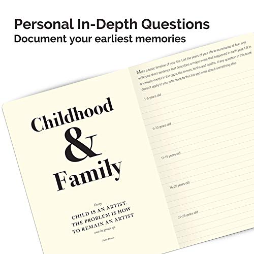 Piccadilly Story of My Life Journal | Personal DIY Memoir | Guided Autobiography Notebook | 204 pages - Image 2