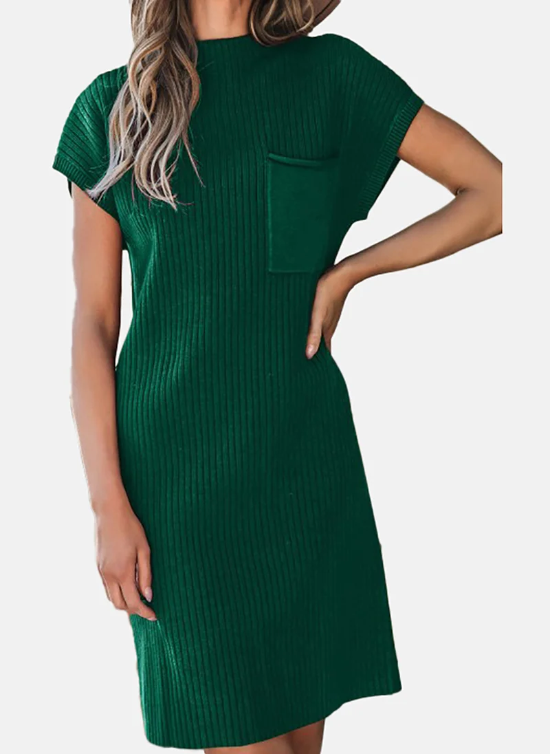 YUNIQEE Round Neck A-Line Dress