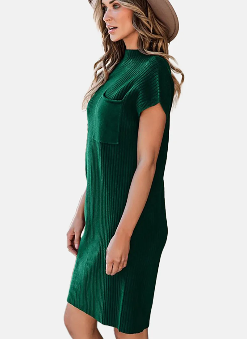 YUNIQEE Round Neck A-Line Dress