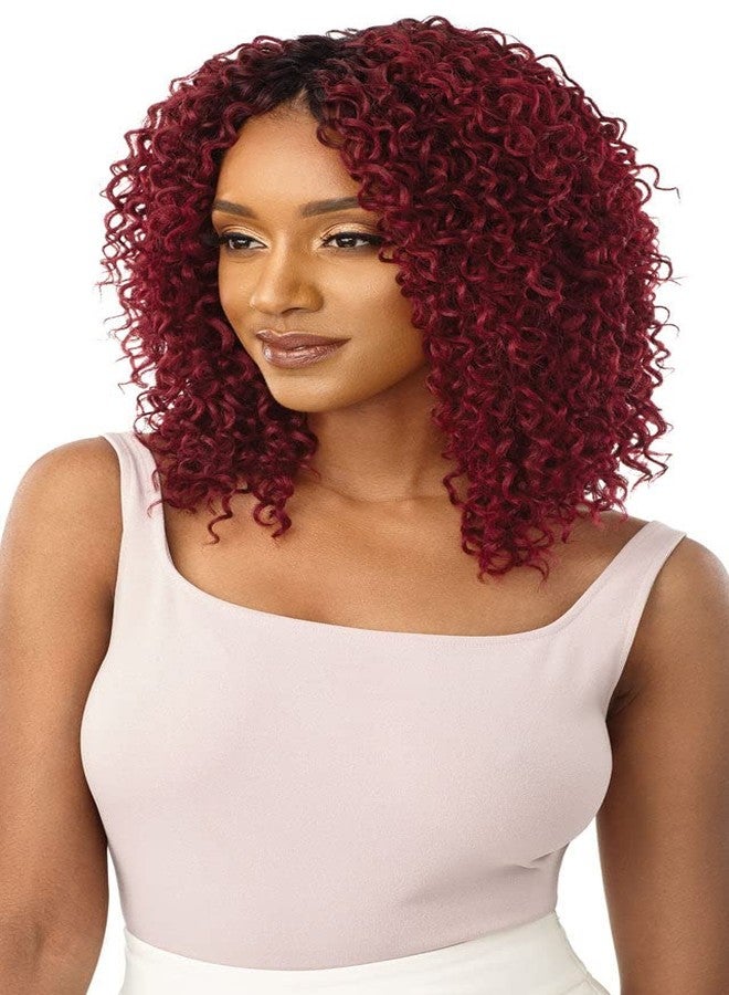 Outre Human Hair Purple Pack 3PCS WET and WAVY STYLE BOHO CURL (1B) - Image 2