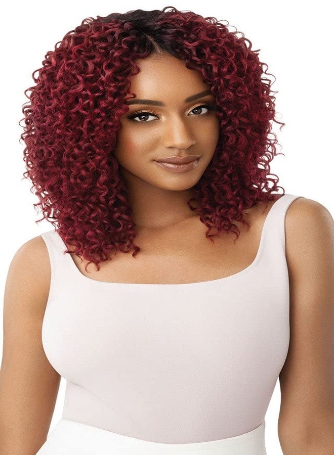 Outre Human Hair Purple Pack 3PCS WET and WAVY STYLE BOHO CURL (1B) - Image 1