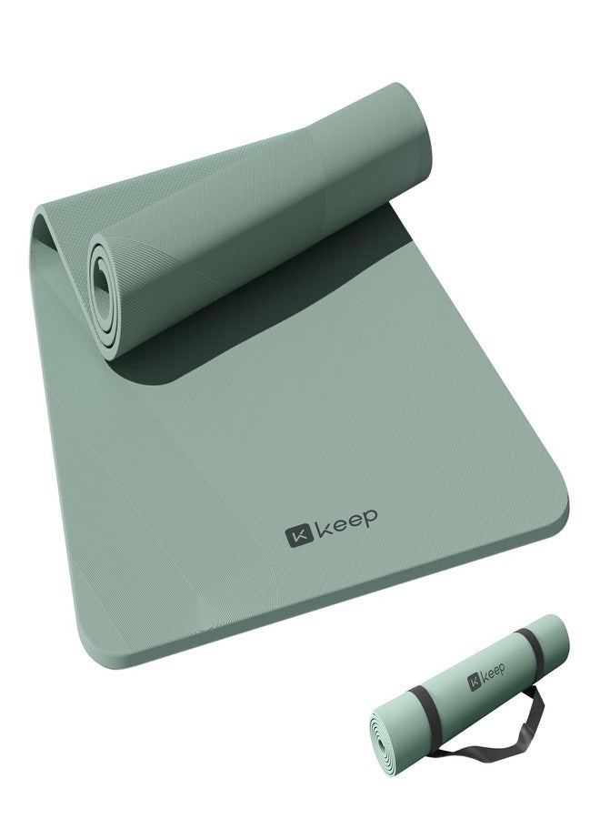 KEEP Non-Slip Large Yoga Mat - Extra Long and Wide Exercise & Fitness Mat( 72"L x 32"W x 7mm Thick) with Free Carrying Strap | Professional TPE Workout Mat for All Types of Yoga, Pilates & Home - Image 1