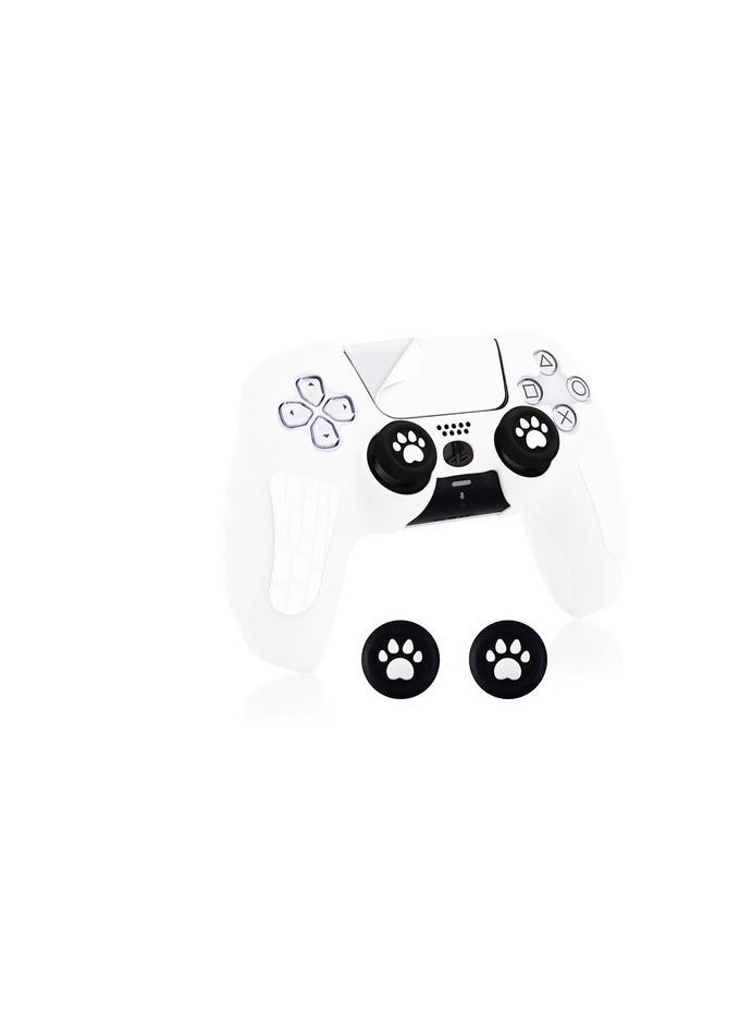 PS5 Controller Skin PS5 Controller Accessory Set Suitable For Playstation 5 Game Controller Skin With 2 Thumb Grip Caps 