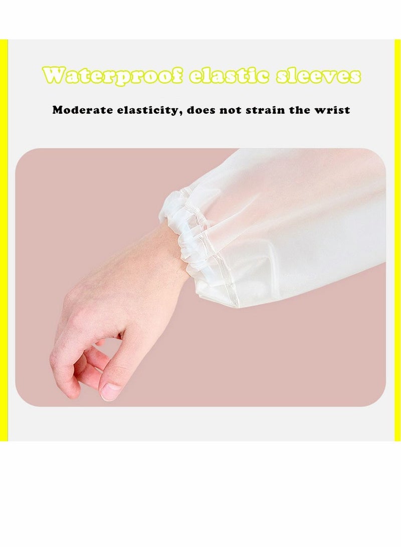 صن تاون معطف واقي من المطر بغطاء للرأس للبنات والأولاد معطف واق من المطر متين مقاوم للماء سترة واقية للأطفال ملابس ضد المطر شفافة كرتونية للأطفال حقيبة مدرسية جاكيت معطف - Image 3