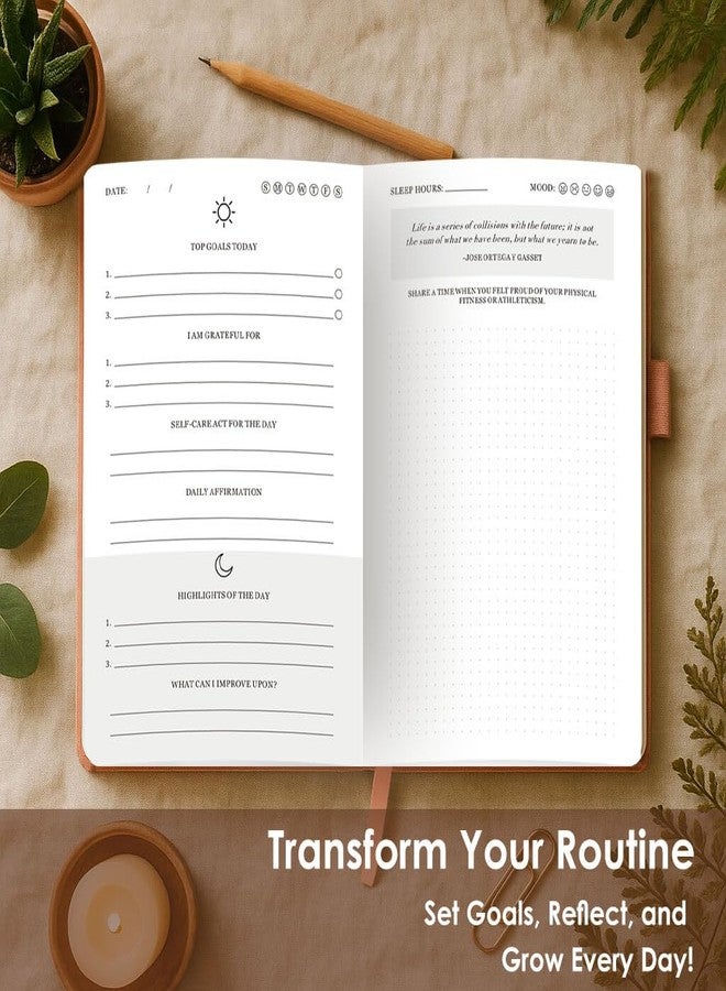 Jxselect 91-Day Self-Care Journal for Women & Men - Guided Wellness & Gratitude Planner with Mood Tracker, Daily Reflections, and Mental Health Journal for Personal Growth - Image 4