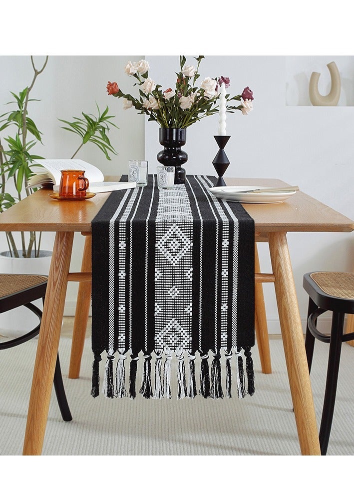 MIXDE Vichy European Vintage Modern Printed Table Runner