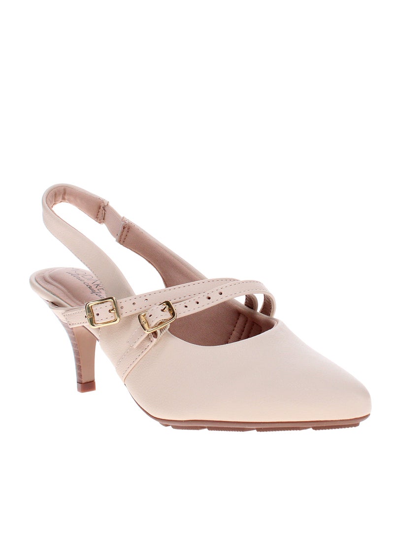 مودار حذاء بكعب منخفض للنساء - حذاء أنيق بكعب عالٍ للمكتب وأحذية كلاسيكية للبنات - Image 1