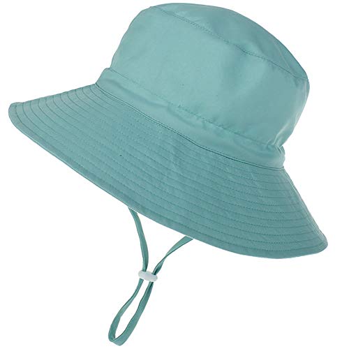 MaxNova Baby Sun Hat Toddler Summer UPF 50+ Baby Girl Bucket Hat Wide Brim Beach Hats for Baby Boys 6-12,12-24Months - Image 3