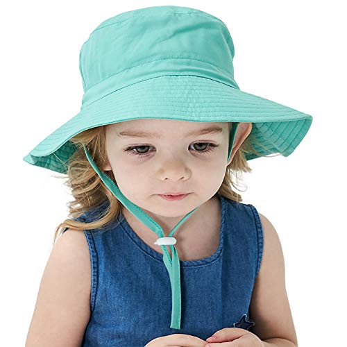 MaxNova Baby Sun Hat Toddler Summer UPF 50+ Baby Girl Bucket Hat Wide Brim Beach Hats for Baby Boys 6-12,12-24Months - Image 4