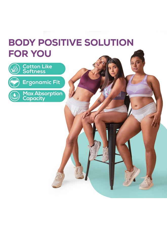Evereve - Ultra Absorbent Disposable Period Panties, Xl-Xxl, 10'S Pack, 0% Leaks, Sanitary Protection For Women & Girls, Maternity Delivery Pads, 360? Protection, Postpartum & Overnight Use, Heavy Flow - Image 1