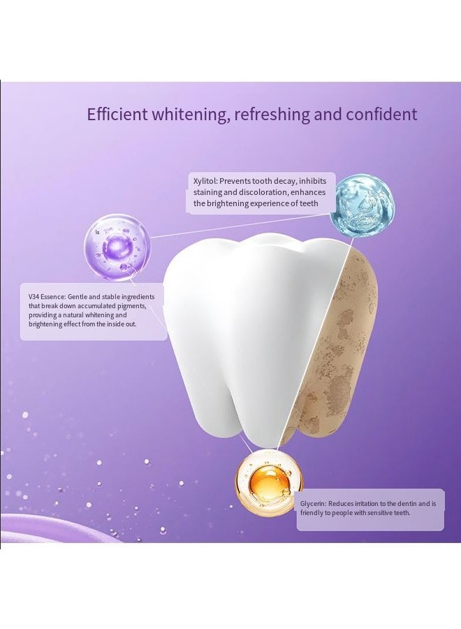 1 Box Teeth Cleaning Patches for Daily Dental Care, Purple Tooth Strips with Colour Correction, Gentle Brightening, Gum Care & Stain Removal, Suitable for Sensitive Teeth - Image 3
