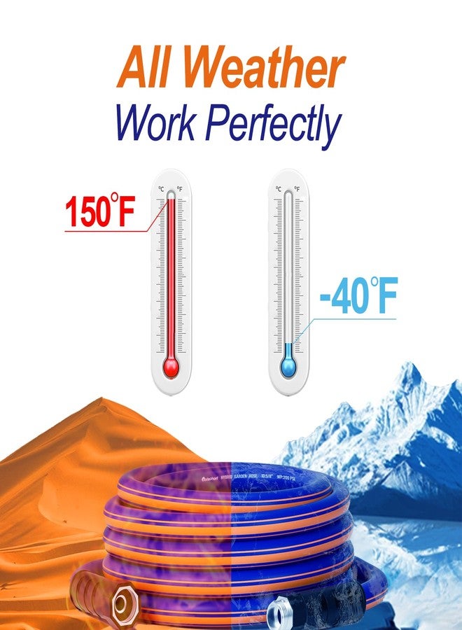 Garlephant Garden Hose 25ft x 5/8Inch, Hybrid Rubber water hose, Durable, Anti-UV, Sturdy, No-Leakage, Lightweight, Flexible, Heavy Duty garden hoses with Swivel Handle - Image 5