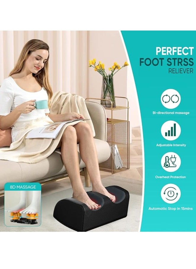 Arabest Foot Massager Machine Shiatsu Foot and Calf Massager with Heat, Deep Rolling Massage for Plantar Fasciitis Relief, Electric Foot Massager Promotes Blood Circulation, Gifts for Women & Men  - Image 2
