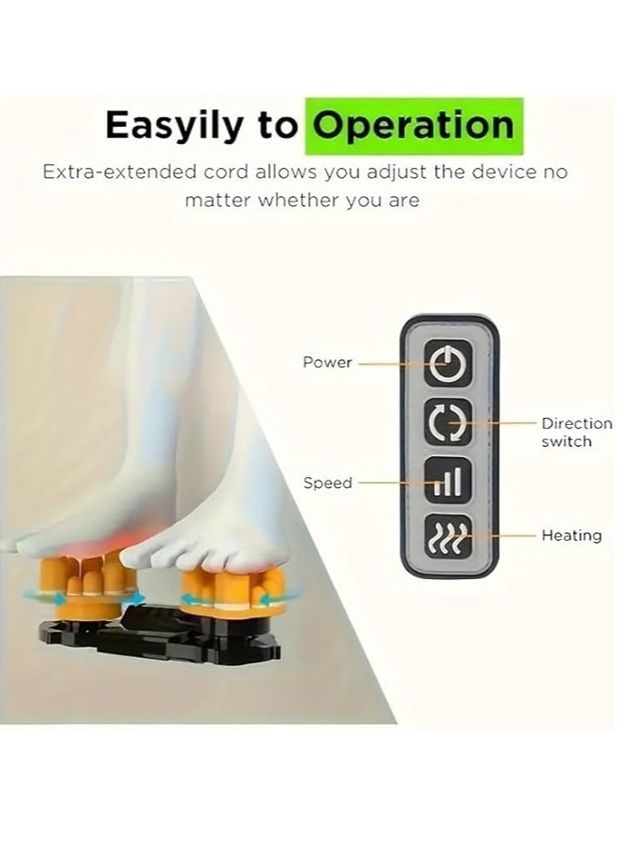 Arabest Foot Massager Machine Shiatsu Foot and Calf Massager with Heat, Deep Rolling Massage for Plantar Fasciitis Relief, Electric Foot Massager Promotes Blood Circulation, Gifts for Women & Men  - Image 3