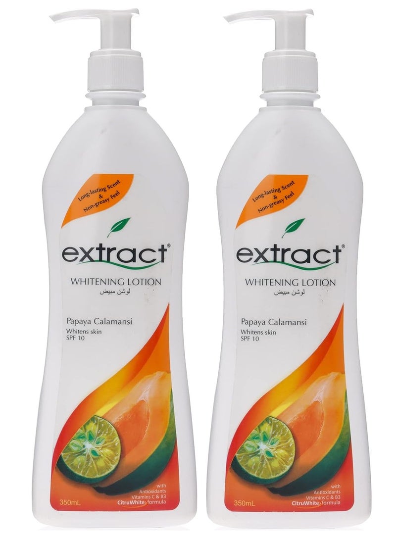 اكستراكت قطعتين من لوشن تبييض البابايا مع الكالامانسي 350x2 مل - Image 1