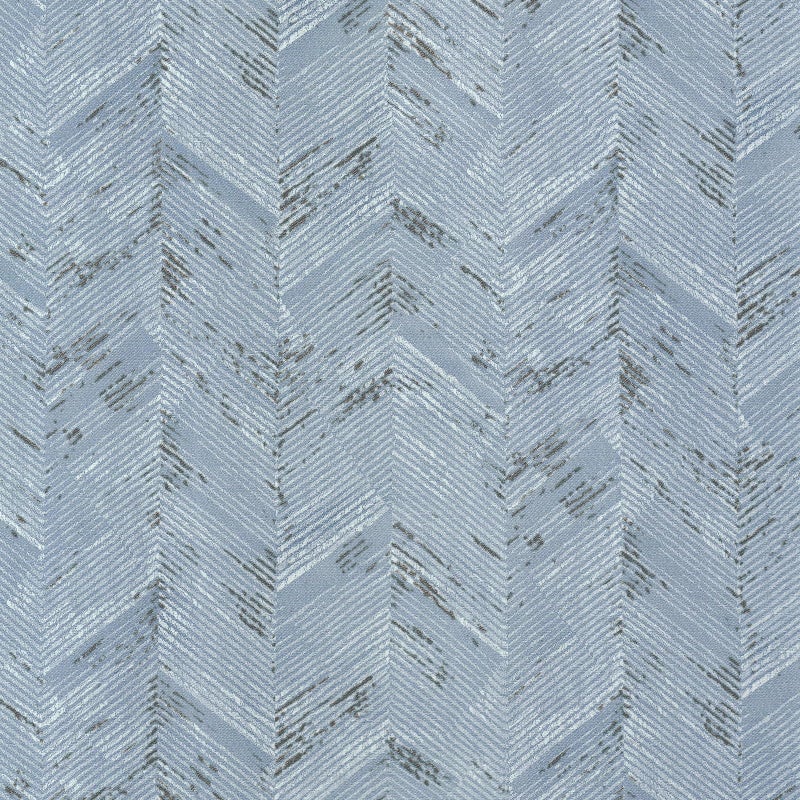 VaryPaper 157 x 315 Light Blue Herringbone Grasscloth Peel and Stick Wallpaper Chevron Grass Cloth Contact Paper for Cabinets Desk Waterproof Self Adhesive Vinyl Wallpaper for Bedroom Living Room - Image 2