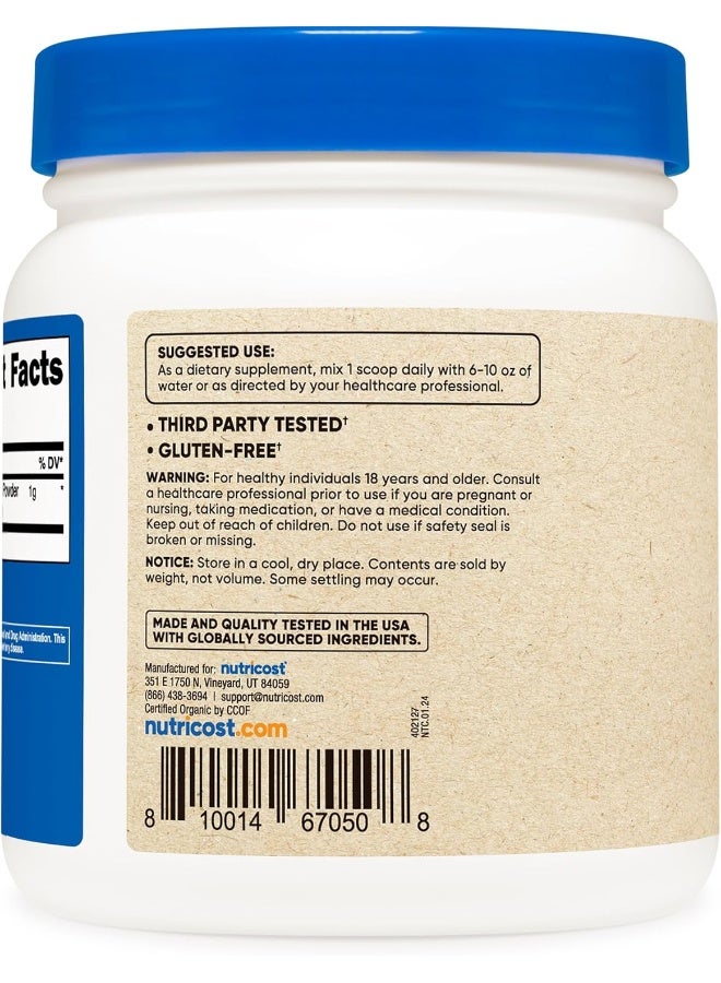 Nutricost Organic Lion's Mane Mushroom Powder 1LB - Certified USDA Organic - Image 4