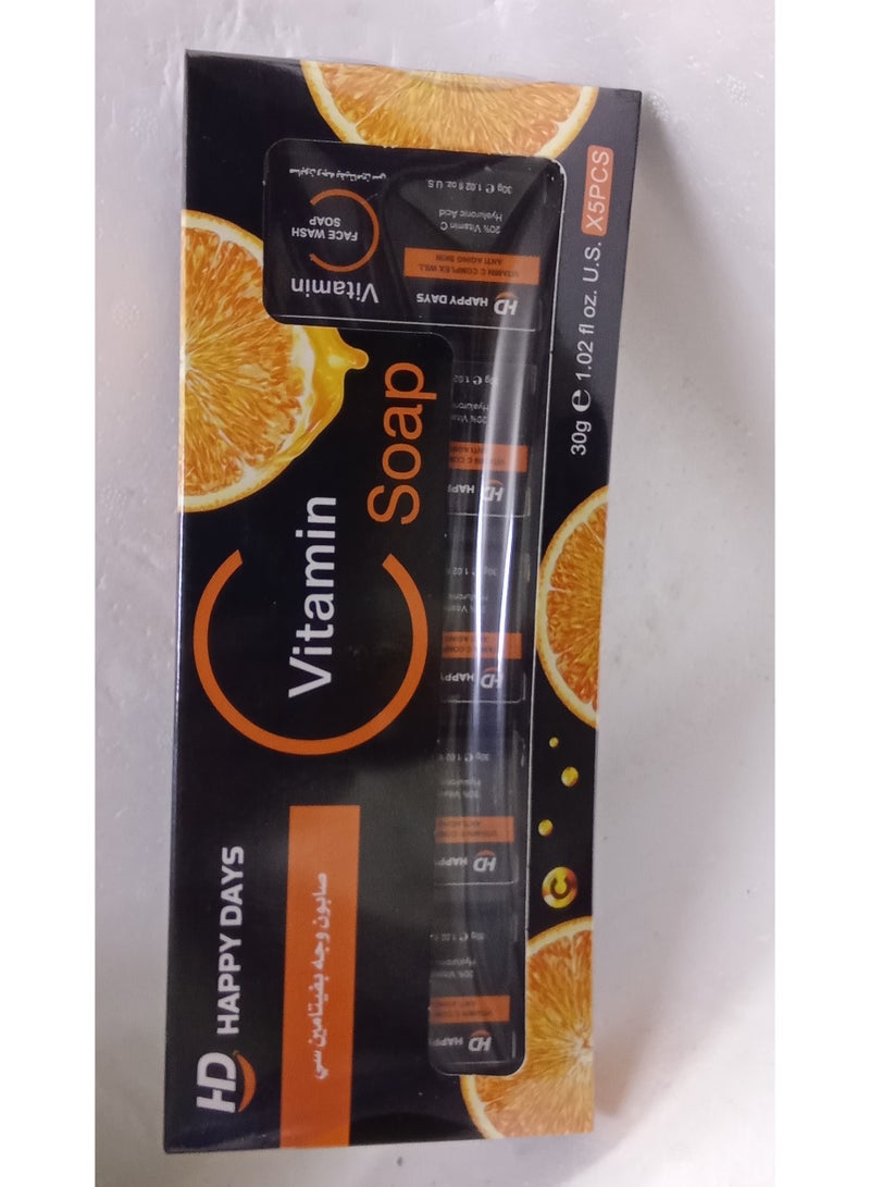 HAPPY DAYS 5 pieces of facial soap for soft skin, 5 x 30 g - Image 1