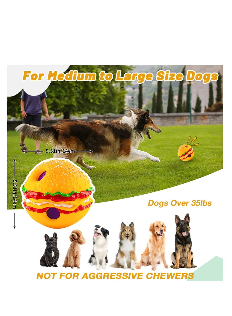 SYOSI Large Interactive Wobble Giggle Dog Ball Squeaky Toys Durable Wag Chewing for Training Teeth Cleaning Herding Indoor Outdoor Safe Gifts Medium - Image 3