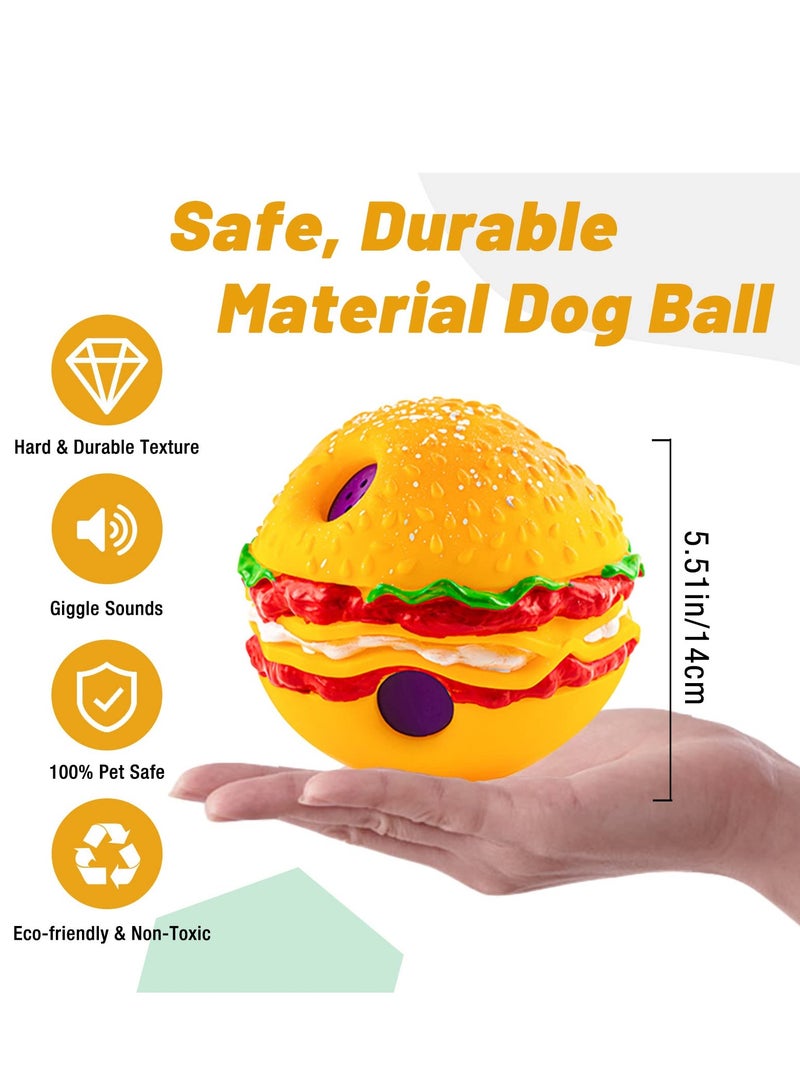 SYOSI Large Interactive Wobble Giggle Dog Ball Squeaky Toys Durable Wag Chewing for Training Teeth Cleaning Herding Indoor Outdoor Safe Gifts Medium - Image 5