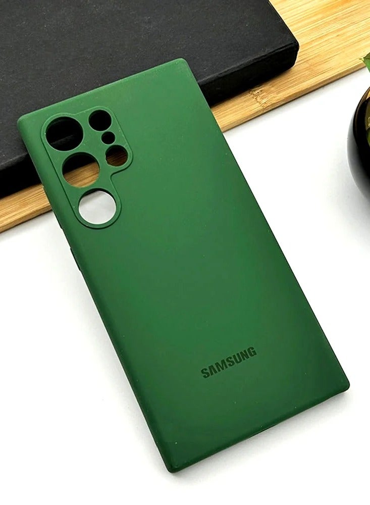 BORTONY Samsung Galaxy S24 Ultra Cover Liquid Soft Gel Rubber Anti Scratch Genuine Silicone Phone Case for Galaxy S24 Ultra 6.8 inch - Image 3