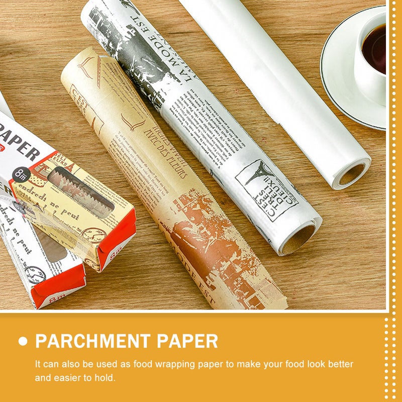 1 Roll Baking Paper Pads Air Fryer Papers Oil Baking Mats Parchment Papers for Kitchen - Image 5