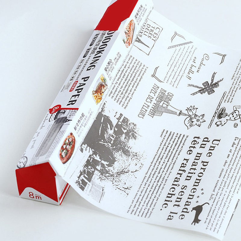 1 Roll Baking Paper Pads Air Fryer Papers Oil Baking Mats Parchment Papers for Kitchen - Image 4