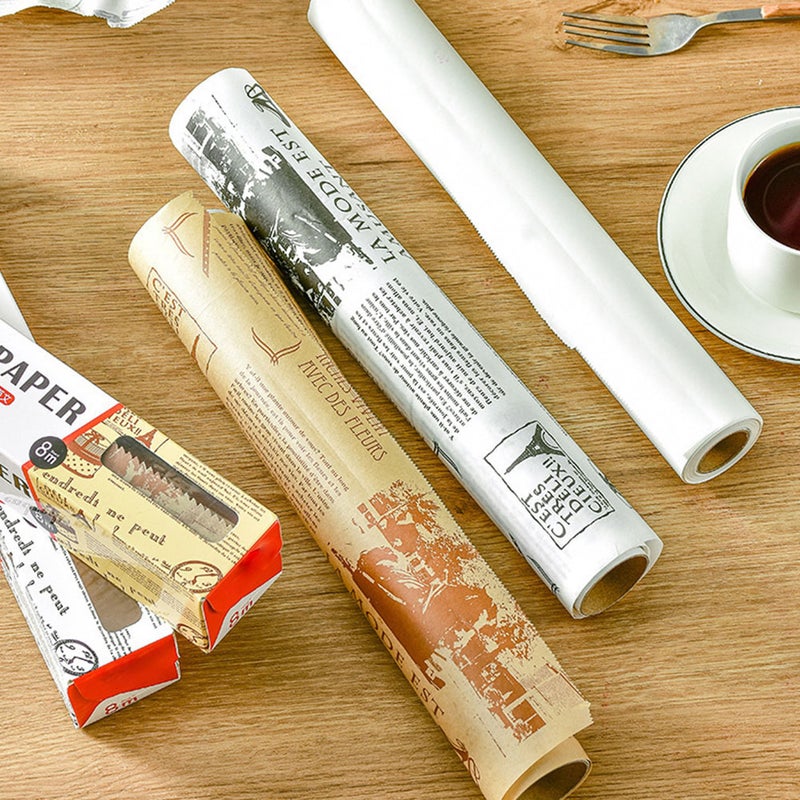 1 Roll Baking Paper Pads Air Fryer Papers Oil Baking Mats Parchment Papers for Kitchen - Image 3