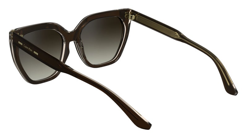 CALVIN KLEIN Full Rim Acetate Calvin Klein Sun Ck24535S N 5517 (226) Brown/Light Brown - Image 2