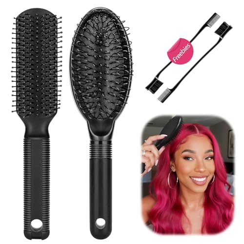 Dreamlover Wig Brush for Synthetic Cosplay Wigs, Wig Comb Set for Hair Extensions, 4 Pieces - Image 1