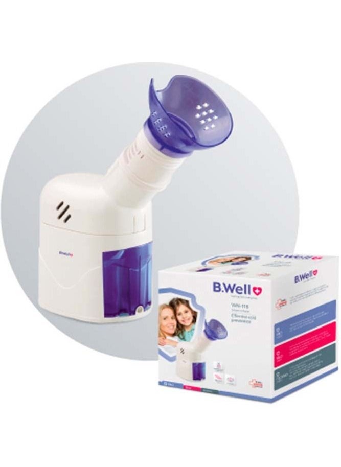 B.Well Swiss PRO-118 Steam Inhaler with Medicine Container, Inhalation & Cosmetic Masks