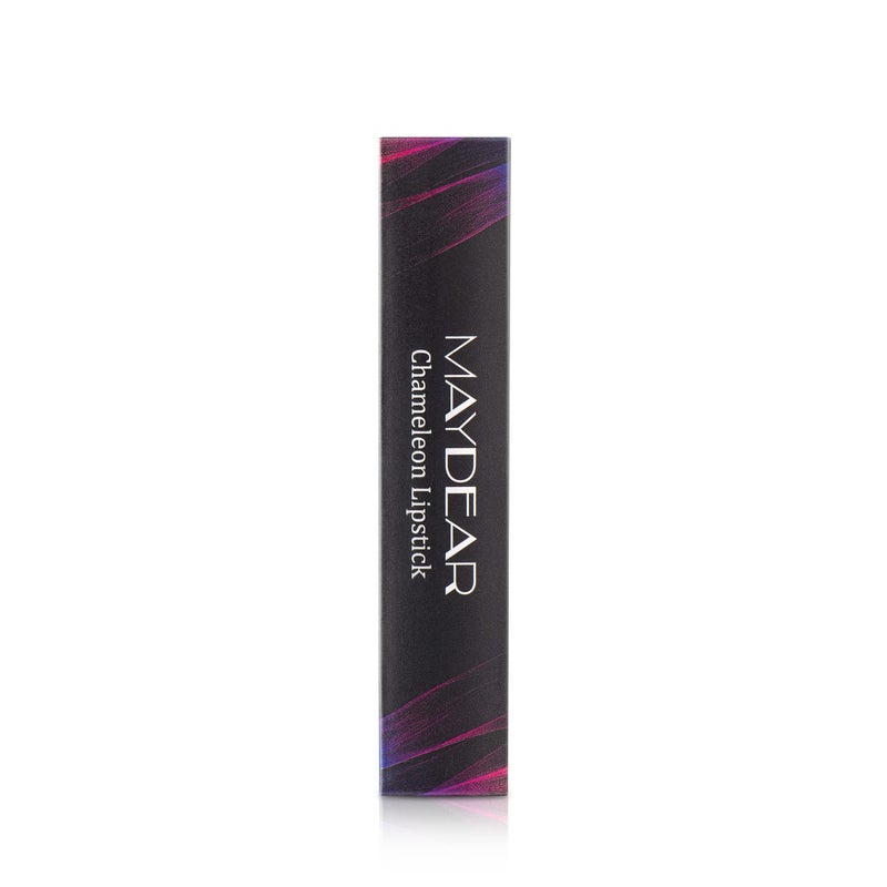 Maydear Chameleon Lipstick, High Pigmented Pink Lipstick for Women Metallic Shine Lip Gloss, Full-Coverage Multichrome Long Lasting Rainbow Lip Makeup, Fuchsia(01) - Image 5