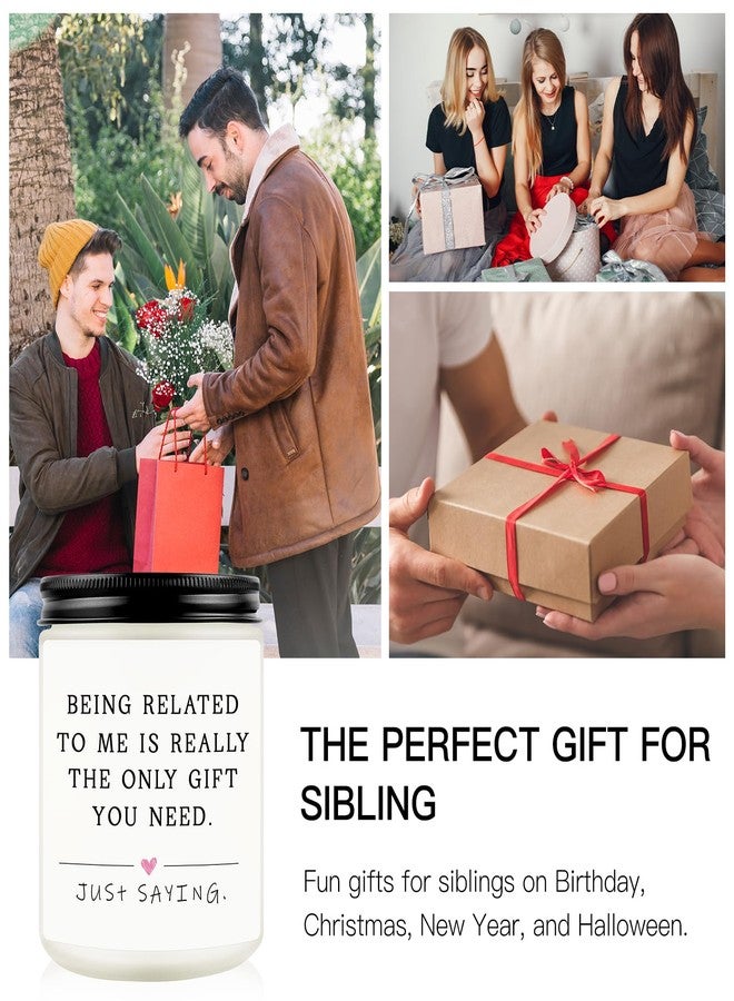 Hakumata Funny Sibling Candle, Sister Gifts, Brother Gifts, Fathers Day Birthday Christmas Gift for Sister Brother, National Siblings Day Gift for Sisters, Brothers, Cousin - Image 2