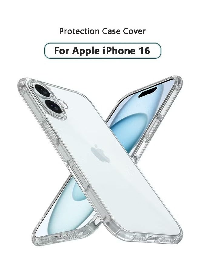 X-level iPhone 16 Clear Case Cover, Ultra Thin Silicone Shockproof Back Cases Transparent Protective Phone Case, Anti-Yellowing&Anti-Scratch, Waterproof, Dirt & Oil Proof Covers - Crystal Clear  - Image 1