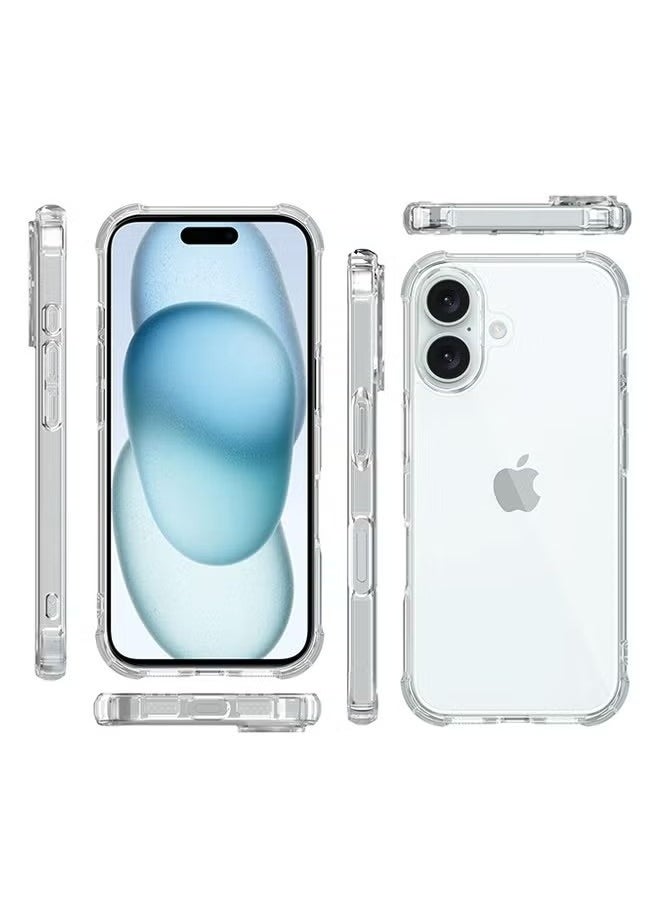 X-level iPhone 16 Clear Case Cover, Ultra Thin Silicone Shockproof Back Cases Transparent Protective Phone Case, Anti-Yellowing&Anti-Scratch, Waterproof, Dirt & Oil Proof Covers - Crystal Clear  - Image 2