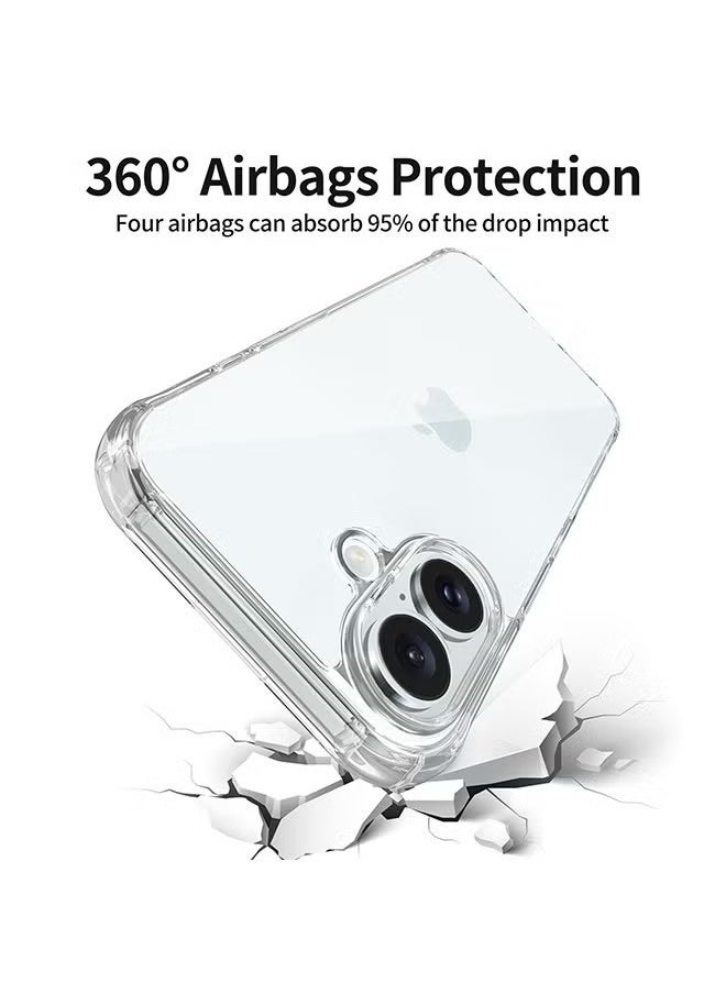 X-level iPhone 16 Clear Case Cover, Ultra Thin Silicone Shockproof Back Cases Transparent Protective Phone Case, Anti-Yellowing&Anti-Scratch, Waterproof, Dirt & Oil Proof Covers - Crystal Clear  - Image 3