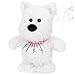Hopearl Talking Singing Westie with Pink Bib Repeats What You Say Dog Walking Puppy Electric Interactive Animated Toy Speaking Plush Buddy Gifts for Toddlers White 9 - Image 2