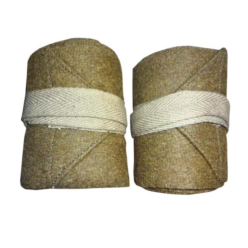 warreplica WW1 US Army M1910 Leggings Wrapsâ€“ Khaki Greenish 96" Historical Reproduction Military Gaiters for Authentic WWII Uniform Costume,Reenactment,or Collectors Display- Adjustable Length - Image 1