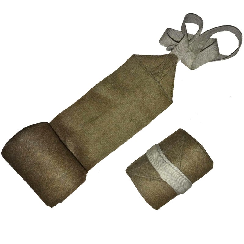 warreplica WW1 US Army M1910 Leggings Wrapsâ€“ Khaki Greenish 96" Historical Reproduction Military Gaiters for Authentic WWII Uniform Costume,Reenactment,or Collectors Display- Adjustable Length - Image 2