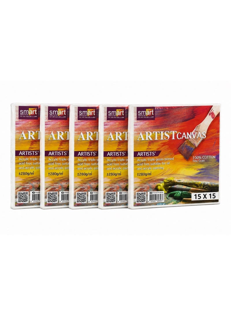 Smart 4 Canvas 15x15 - 100% Cotton- 280 Grams By Smart For Art - Image 5