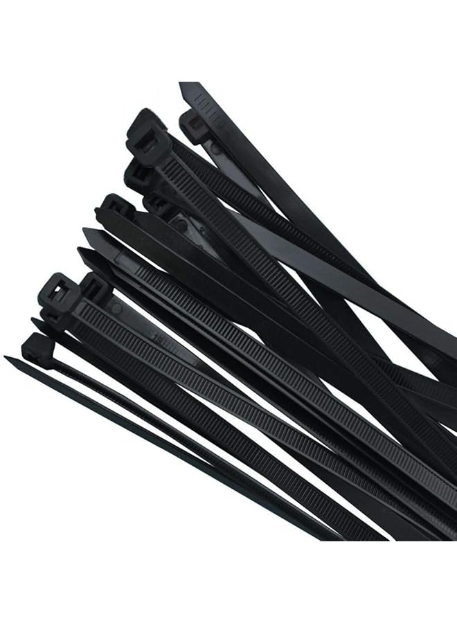 erorex Heavy Duty Cable Ties Cable Ties Nylon Zip Ties 16 Inch Zip Ties100 Per Pack Environmentally Friendly Industrial Quality Uses 3 Latches For Stronger Locks With 60 Pounds Tensile Black - Image 1