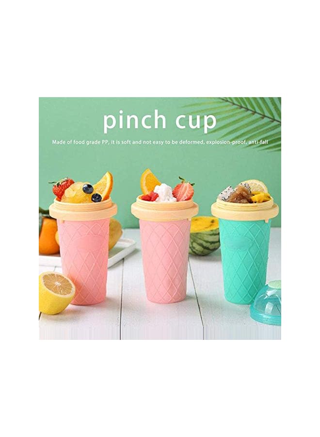 S-TOP Freeze Drinks Cup, DIY Homemade Smoothie Cups Squeeze Cup Slushy Maker Double Layer Juice Ice Cream Cup for Children Fast Cooling - Image 3