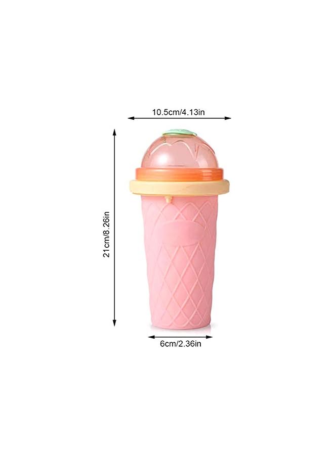 S-TOP Freeze Drinks Cup, DIY Homemade Smoothie Cups Squeeze Cup Slushy Maker Double Layer Juice Ice Cream Cup for Children Fast Cooling - Image 5